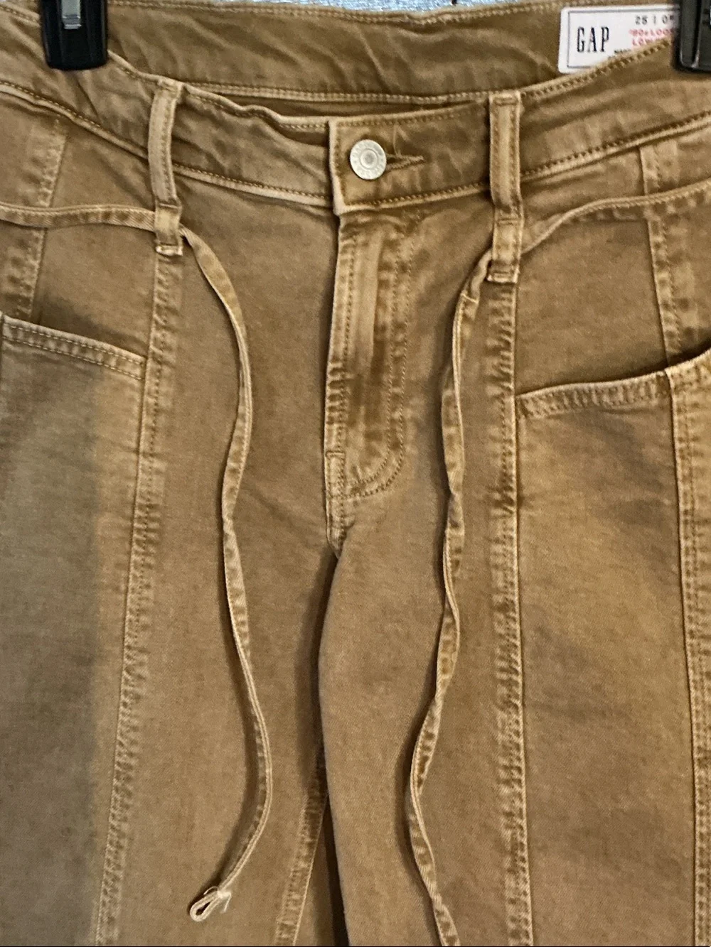 GAP Men's Tan Drawstring Utility Chinos